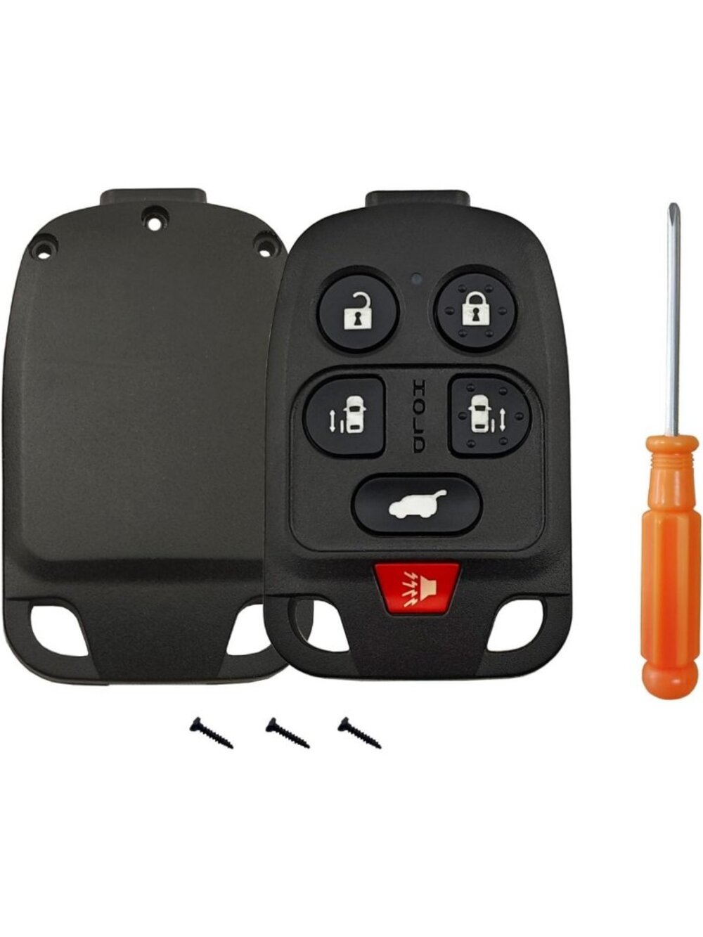 Upgraded Key Fob Case Shell for Honda Odyssey 2011-2013 - 6 Button Keyless Entry